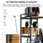 Heavy-duty 3D printer storage rack with T-shaped consumable support