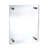 Floating Acrylic Wall Frame with Silver Stand Off Caps: 11" x 17" Graphic Size, Overall Frame Size: 15" x 21"