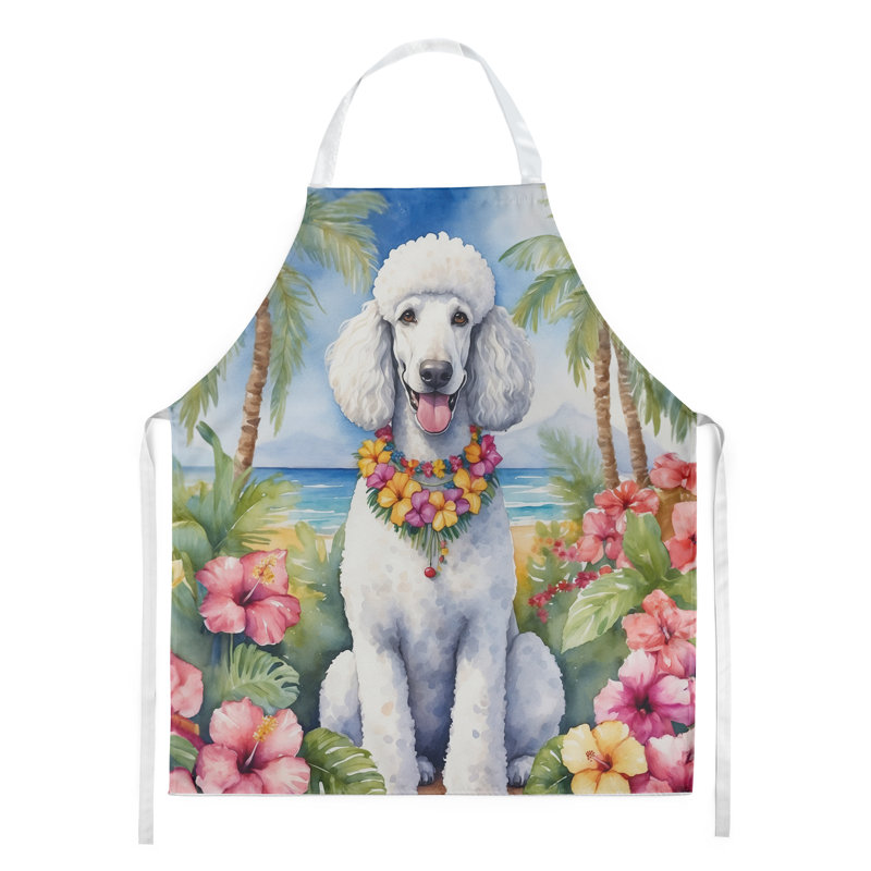 Tablier blanc caniche Luau