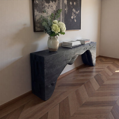 Solid Pine Entryway Console Table