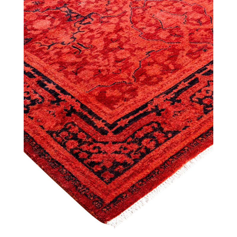 Overyed One-of-a-Kind Runner 3'1" x 7'7" Hand Knotted Area Rug