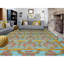 12'2" x 14'9" Powder Blue, Arts and Craft, 100% Wool, Hand Knotted Oversized Rug