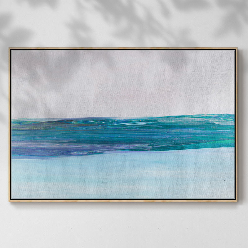 Easy Does It " Easy Does It ", 41" H x 27" W x 2" D, Natural Wood Framed Canvas