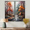 Mystic Nostalgia Autumn Forest I - Large Forest, reproduction d'art sur toile