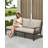 3-Seater Outdoor Patio Couch, Never-Rust Aluminum Outdoor Sofa, Spacious Patio Sofa Couch with Thick Cushion, 3 Seats Outdoor Club Sofa Patio Furniture Sofa for Backyard, Garden, Dark Bronze