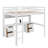 Full Size Loft Bed With Desk, Cabinets, Drawers And Charging Station-1624442815
