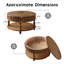 Table basse avec rangement et couvercles rabattables