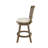 Anapaola Swivel Upholstered Counter Stool with Solid Wood Frame-968676276