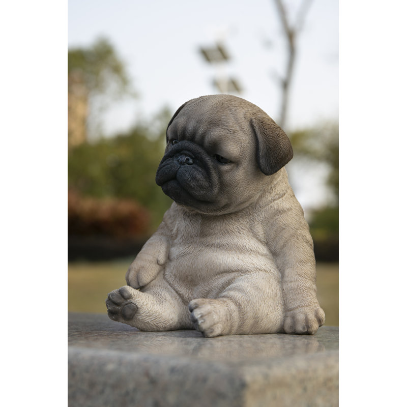 Statue chiot endormi