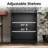 Damilja 27.5" W x 75.5" H Standard Bookcase 3 Shelf with Two Doors-1818646797