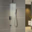 Pomme de douche à fixation au plafond 12 po avec douchette à main, douchette cascade et valve brute-88137907