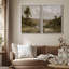 «Lone Pine donnant sur la vallée, décor de nature classique, décor de nature sauvage», 2 pièces sur toile-98249712-98249716
