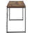 Spacious Study Desk In Weathered Oak And Black With Metal Sled Home Office Structure
