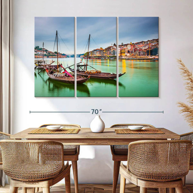 Mehar Boats In Porto, 42" H x 65" W