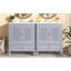 Ensemble de meuble-lavabo 60 po avec lavabo double 60 po, 2 armoires avec porte et 2 tiroirs-518483306