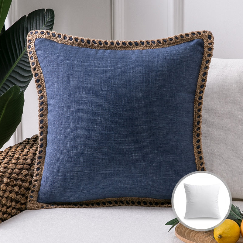 Throw Cushion, Blue, Square 18"