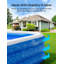 Grande piscine gonflable avec auvent