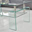 Table basse de salon en verre transparent Modern