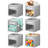 mDesign Fabric Baby Nursery Storage Cube with Front Window-363231751-363231758