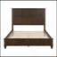 Base de lit en bois massif, base de lit plateforme avec tête de lit, tête de lit haute en bois naturel, aucun sommier nécessaire-1612581418-1612581419