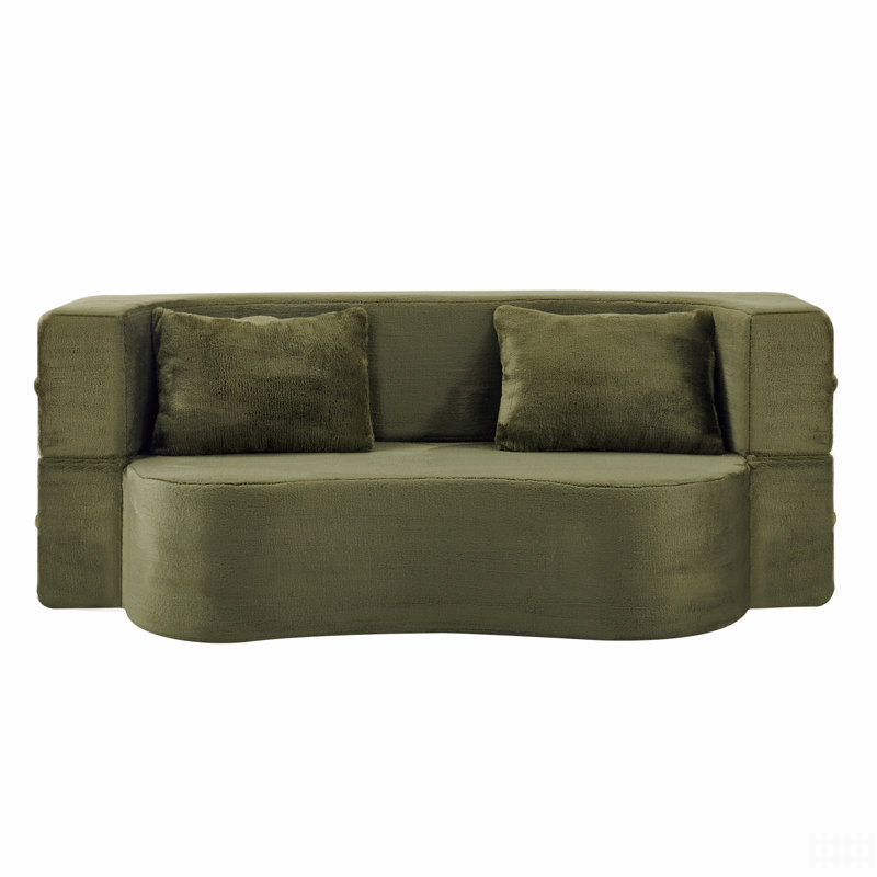Canapé-lit pliant de 71 pouces, canapé-lit futon moelleux, canapé-lit convertible en mousse haute densité, canapé-lit pliant