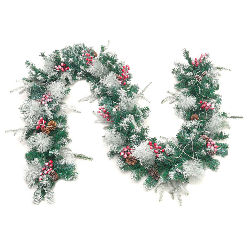 270cm Lighted Faux Garland with Lights