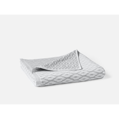 Stinson Organic Bath Towel 28"X54" Alpine White/Pacific Blue