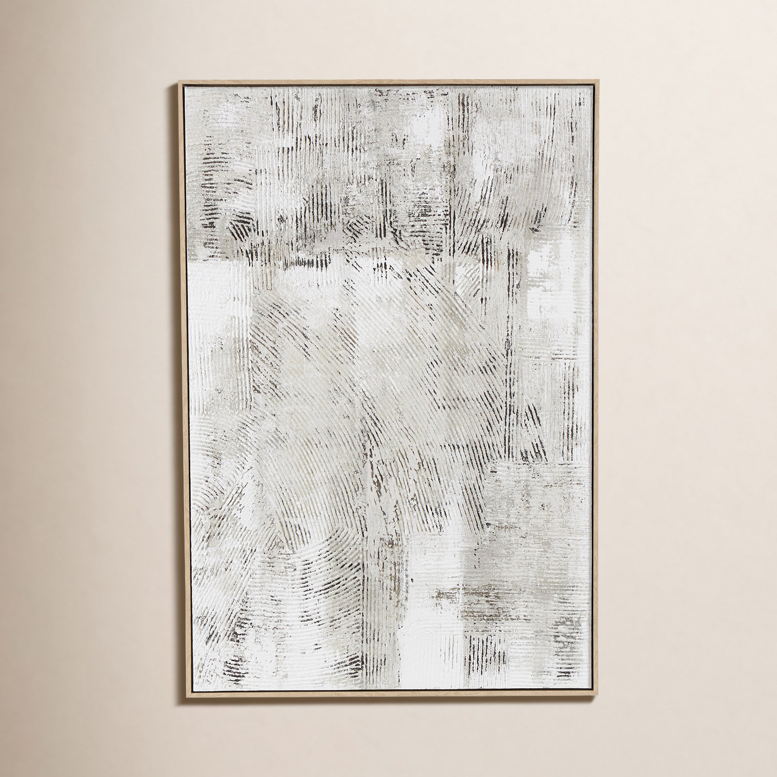 Textured Abstract Gray Wood Wall Art