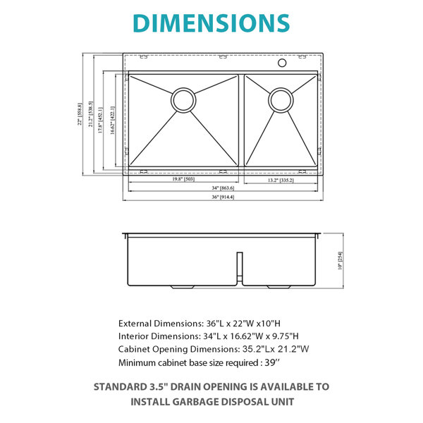 Dimensions du produit