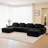153" U-Shaped Modular Sectional Sofa-1808773388
