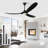 3 - Blade Modern Solid Wood Ceiling Fan With Light And Remote Control-190858553-192918388