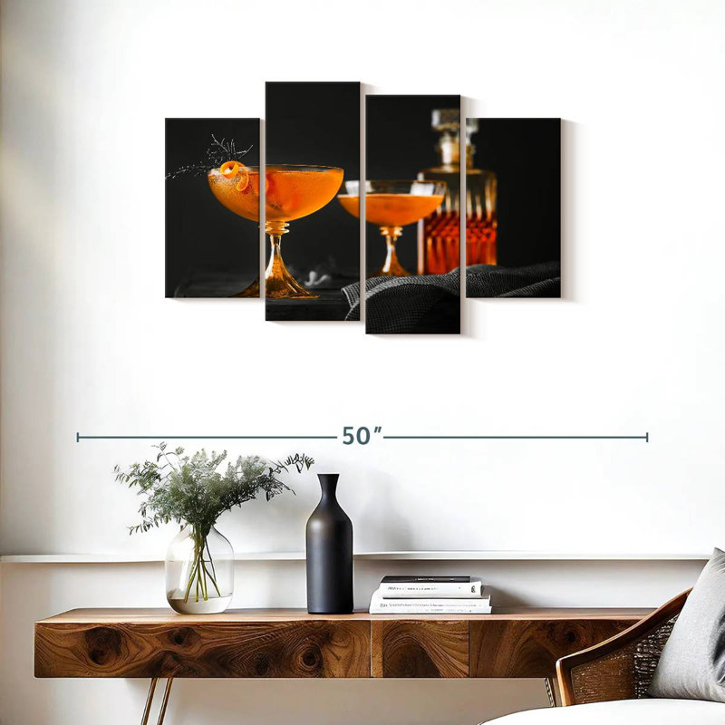 Yarlin Juniper Manhattan Cocktail, H 22 po x l 36 po