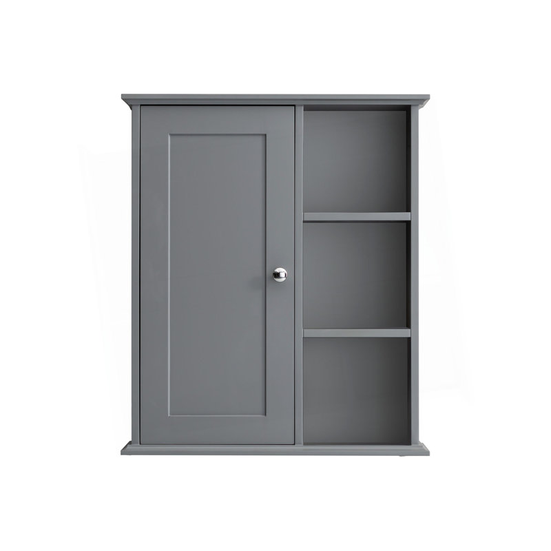 23.6" Grey Bathroom Wall Cabinet