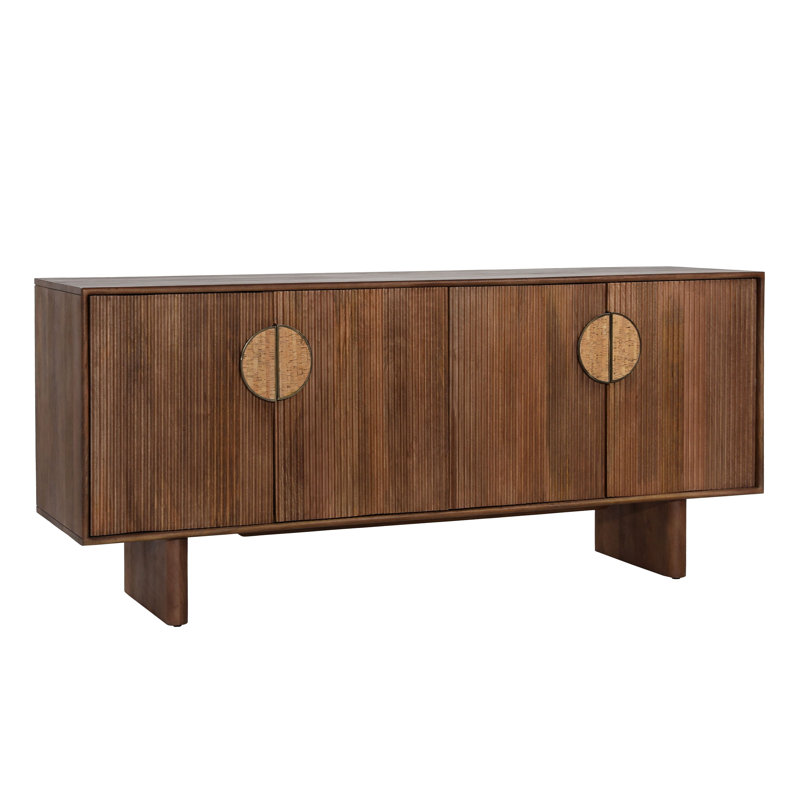Silvie 69" Wide Sideboard, Medium Brown
