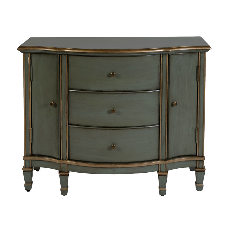 Heckscherville 32'' Tall 2 - Door Accent Cabinet, Pastel Green