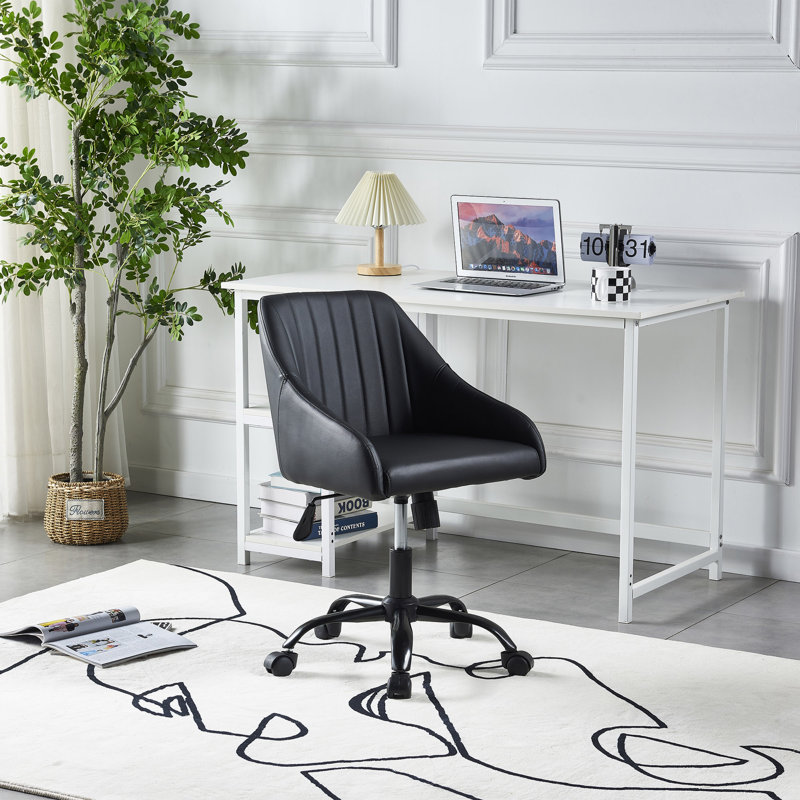 Chaise de bureau réglable en similicuir Kimbel, chaise d'ordinateur pivotante, chaise de bureau à domicile