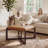 24" Wide Faux Leather Upholstered Square Ottoman-574127190