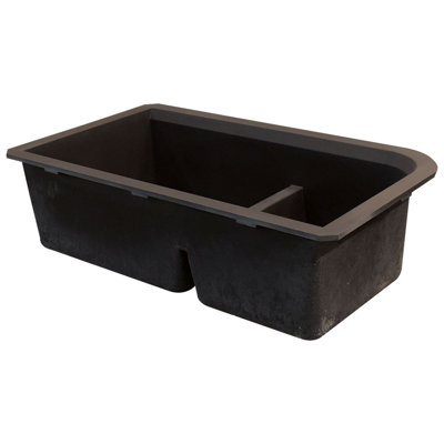 Radius 31.5'' L Double Bowl Kitchen Sink