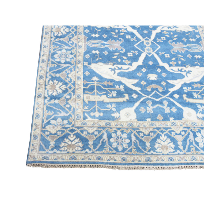8X16 Blue Oushak Gallery Runner