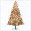 Arbre de Noël artificiel pré-éclairé avec 500 lumières claires et 1530 pointes, arbre de Noël enneigé avec base en métal, arbre de Noël à charnières pour les fêtes à la maison
