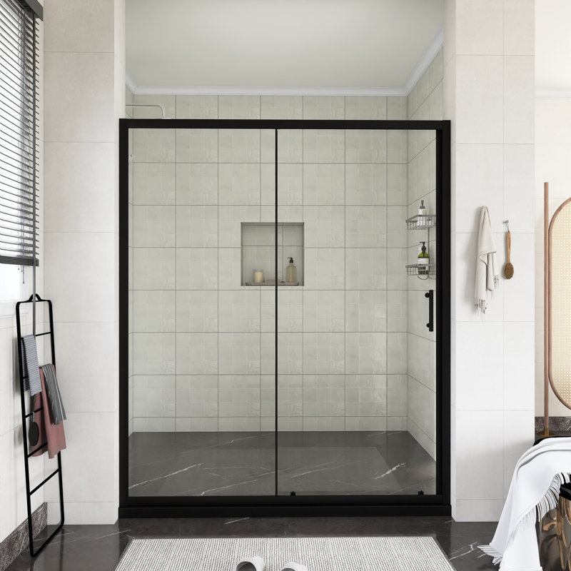 72 In. H Single Sliding Shower Door