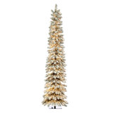 Vickerman 7.5' x 22" Snowy Flocked Alpine 1980WW