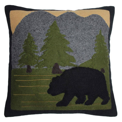 Bear In Woods 14X14" Pillow