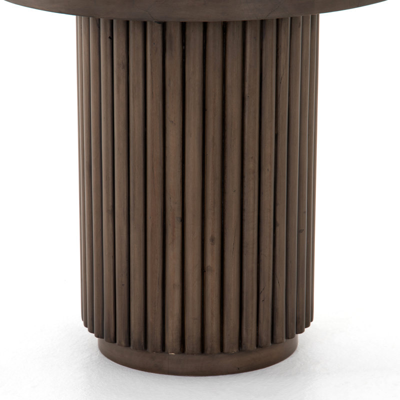 Rutherford Solid Wood End Table, Reclaimed Ashen Brown