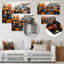 «Blue I», formes abstraites dynamiques, Fusion I - décoration murale abstraite en métal MT137310-962429371
