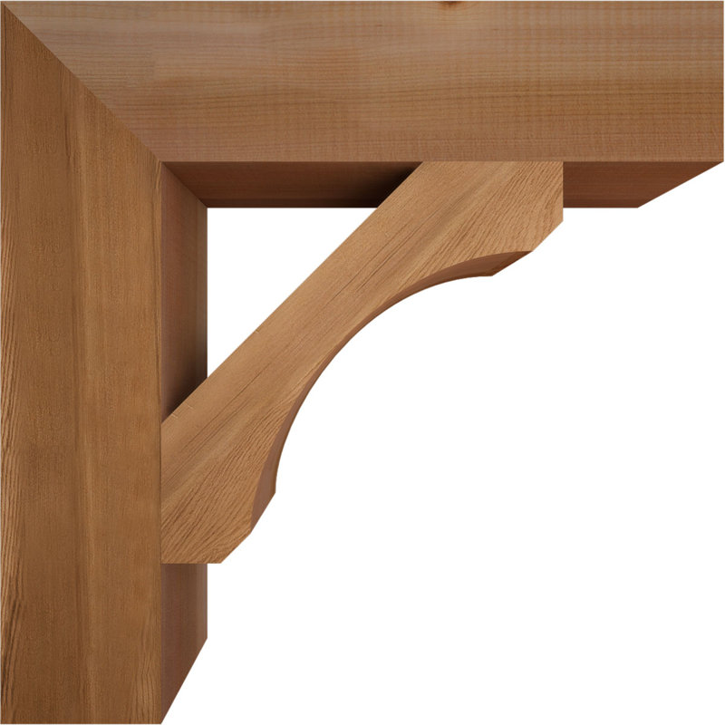 Support en bois rustique Legacy Block, Cèdre rouge, Lisse, H 18 po x l 3,5 po x P 18 po
