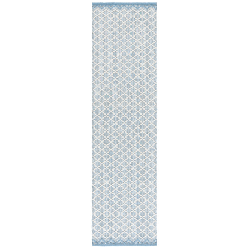 Blume Wool/Cotton Geometric Hand-Woven Rug, Runner 2'3" x 9'