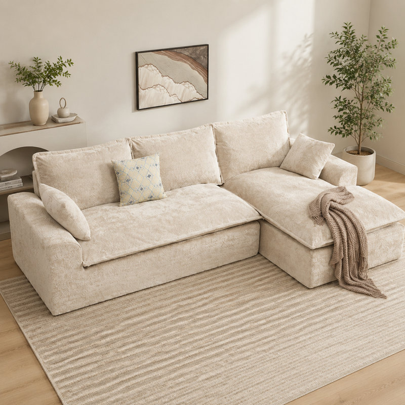 Canapé modulaire 103 po Cloud, Beige