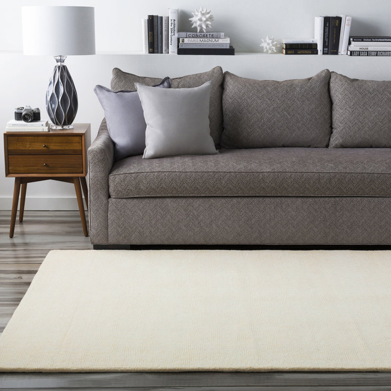 Mystique Solid Colour Wool Hand Made Area Rug, Rectangle 183 x 274 cm