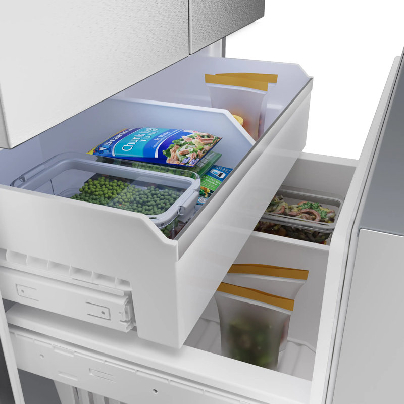Free-Standing Fridge-Freezer, Stainless Steel